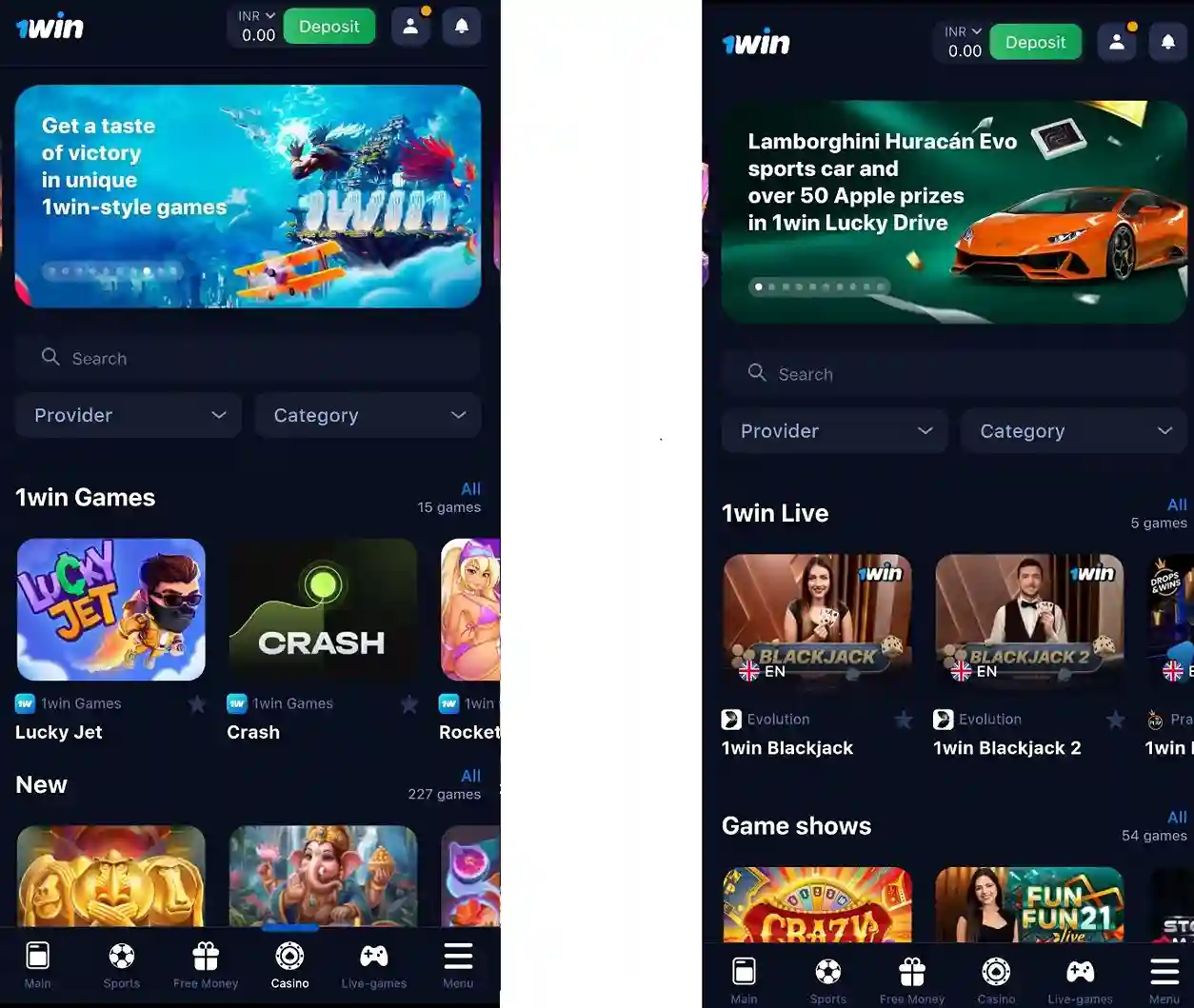 1Win App Casino